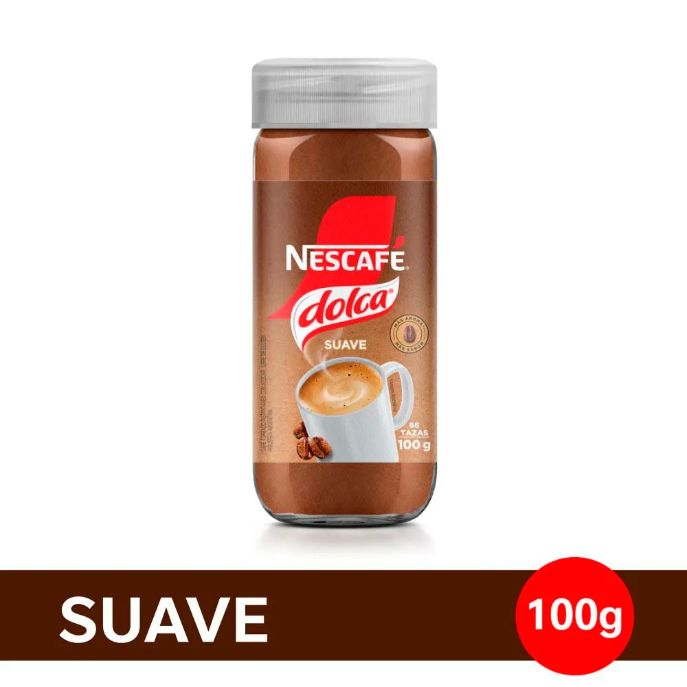 Nescafe Dolca Suave Nvo. Origens (frasco) x 100gr