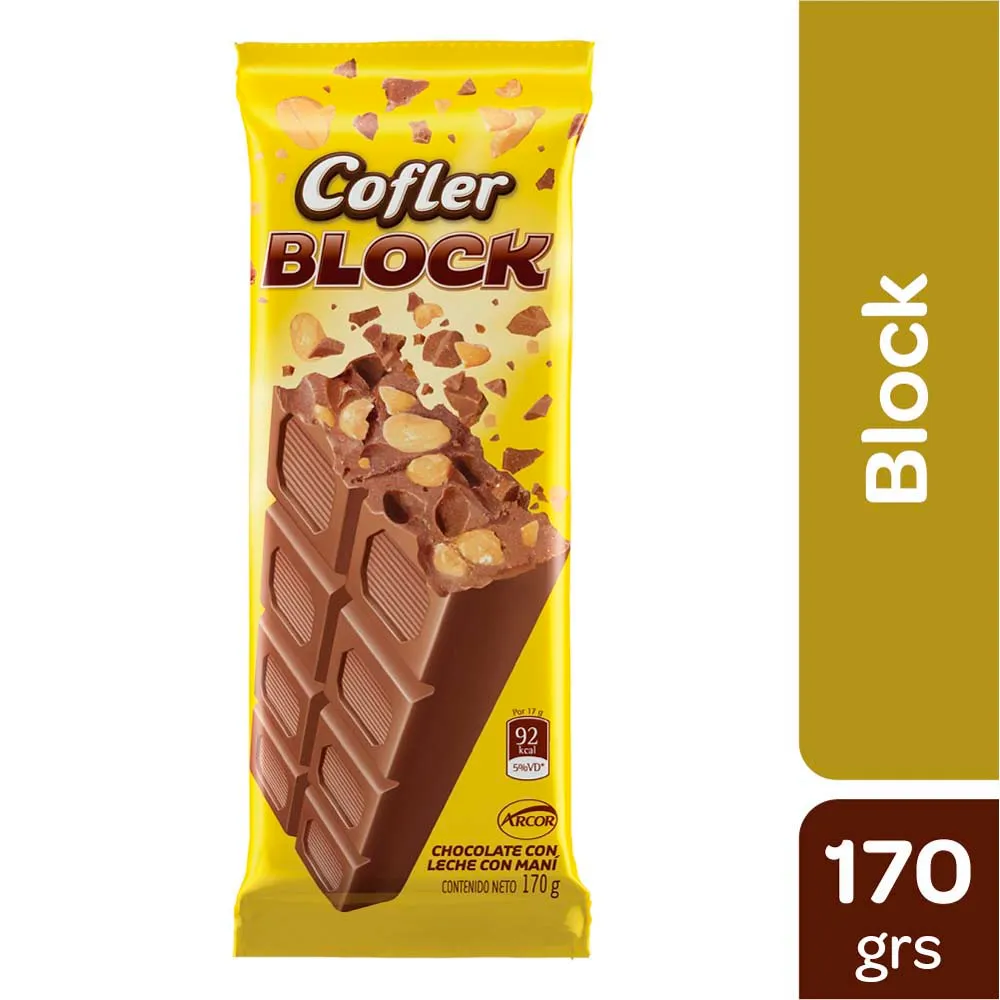 Arcor Coffler C/Mani Block x 170gr