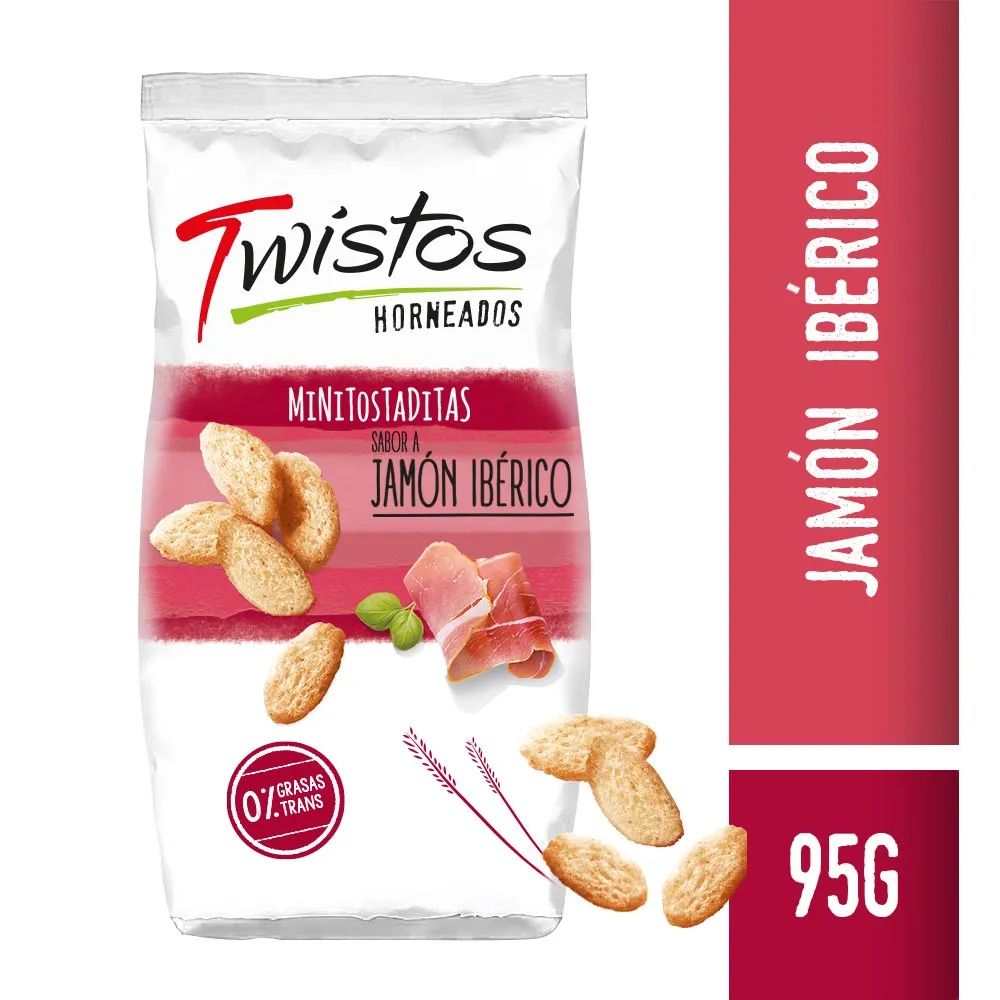 Twistos Minitostaditas Jamon x 95gr