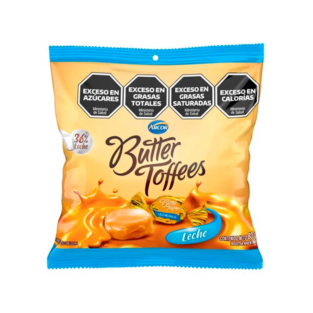 Arcor Butter Toffees Leche (caramelos) x 80gr