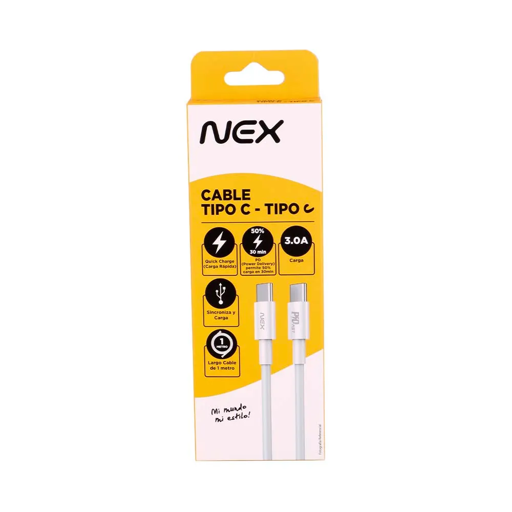 Cable USB Juhuaxin 3.1A 1M -USB a Tipo C- Mallado Reforzado -Nucleo cobre
