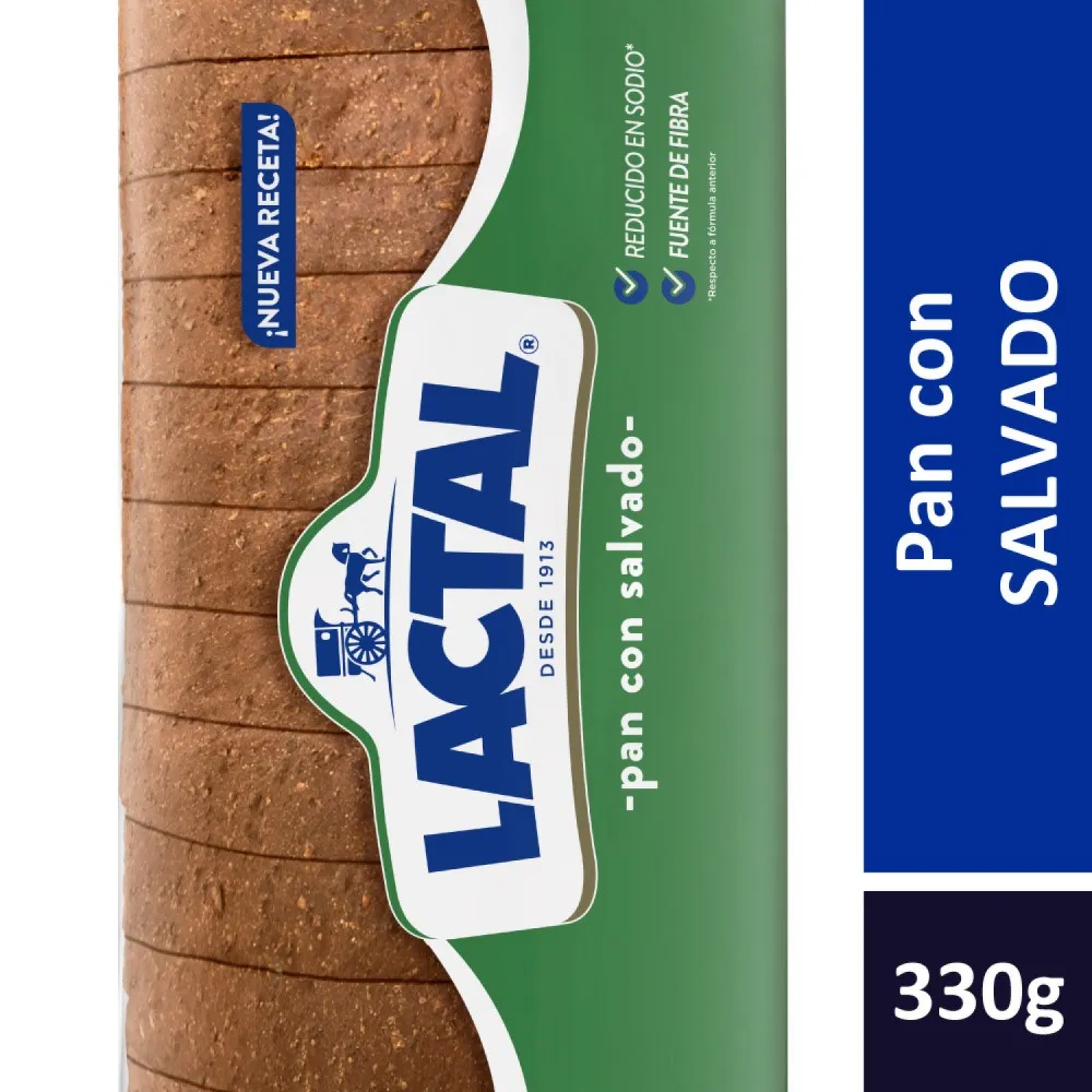 Pan De Mesa Salvado Lactal x 330gr