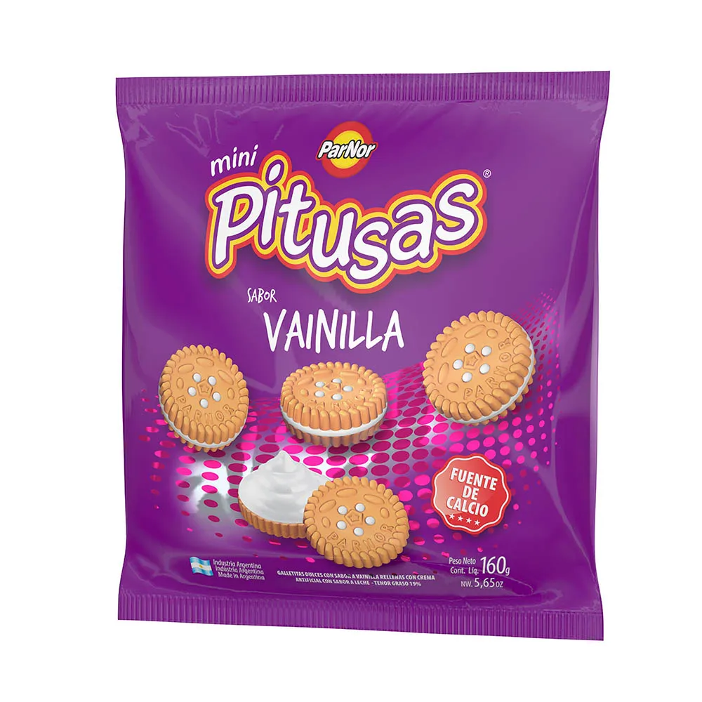 Par-Nor Pitusas Rellena Vainilla x160gr
