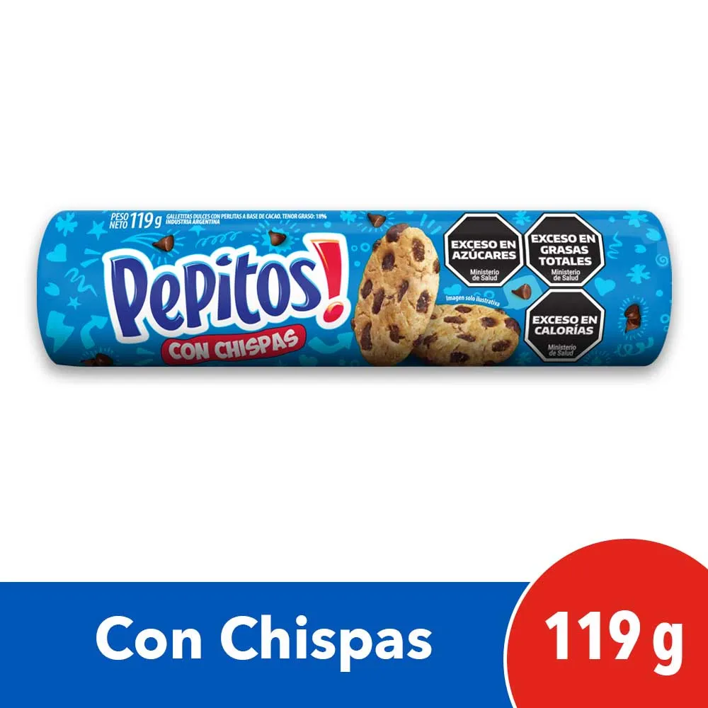 Terrabusi Pepitos Chispas Cadbury x 119gr