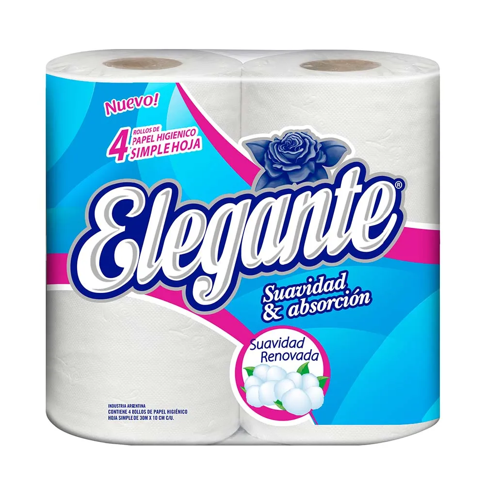 Papel Higienico Elegante x 4 x 30M