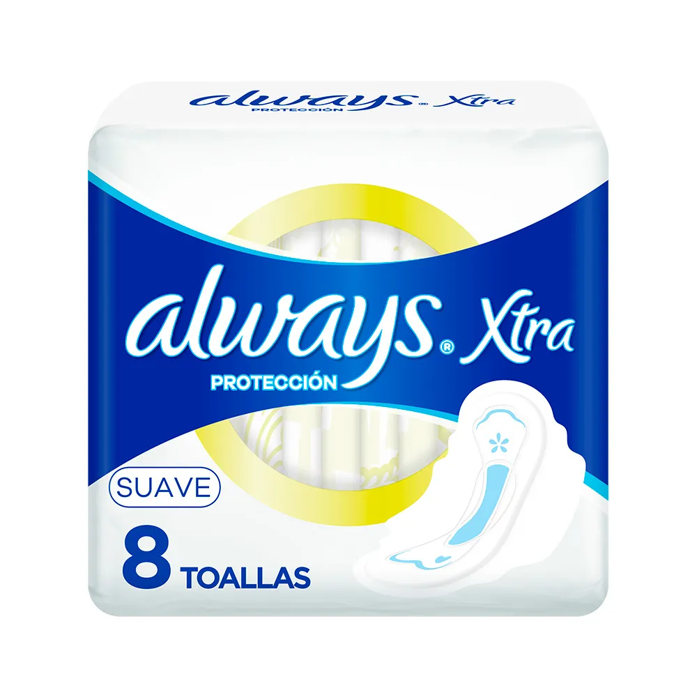 Always Toallas Extra Proteccion Suave x8u